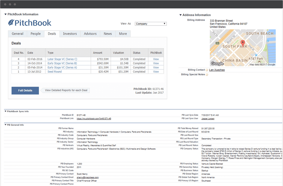 PitchBook screenshot 3