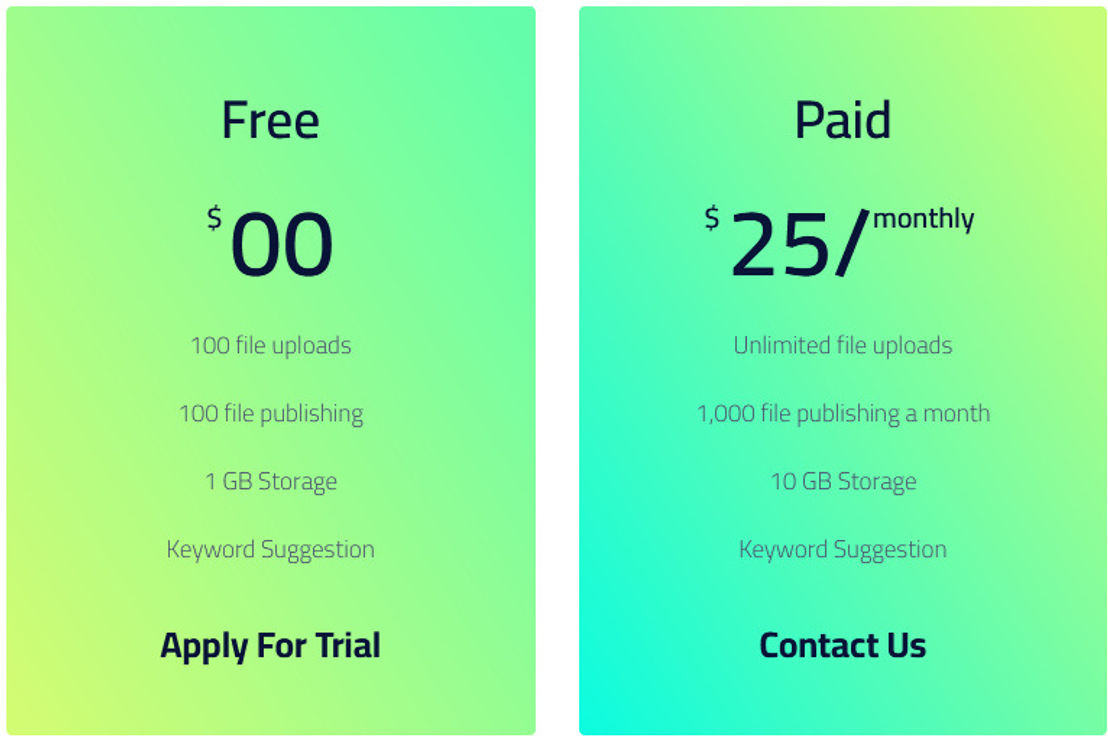 Pixel Kloud pricing 1