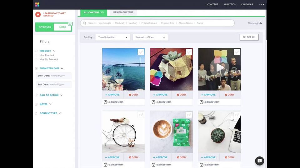 Pixlee screenshot 2