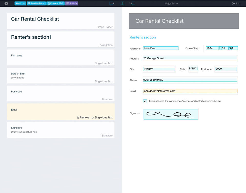 PlatoForms screenshot 1