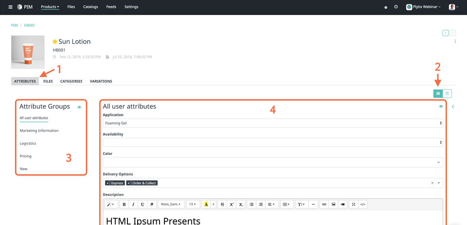 Plytix screenshot 1