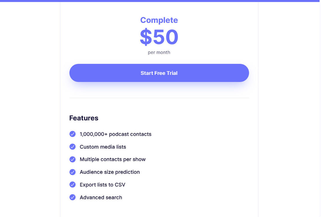Podseeker pricing 1