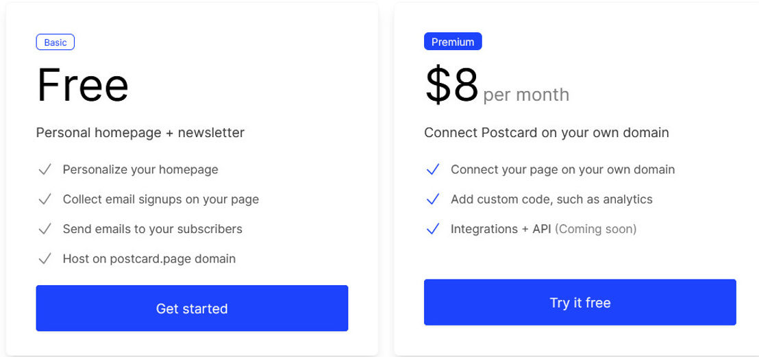 Postcard pricing 1
