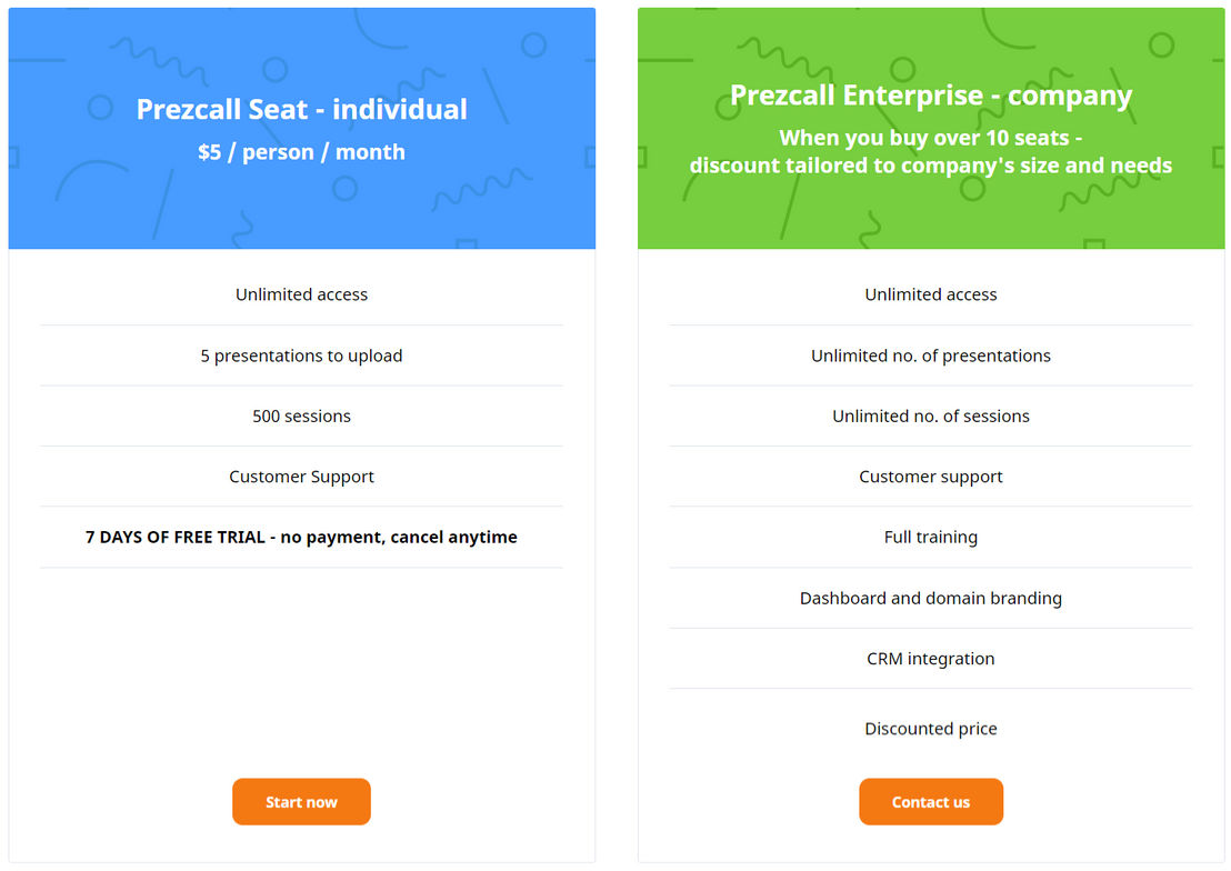 PrezCall screenshot 1