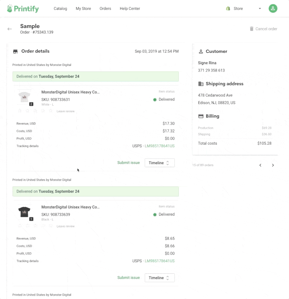 Printify screenshot 2