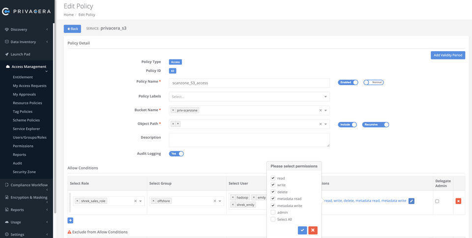 Privacera screenshot 1