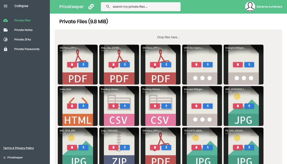 PrivaKeeper screenshot 1