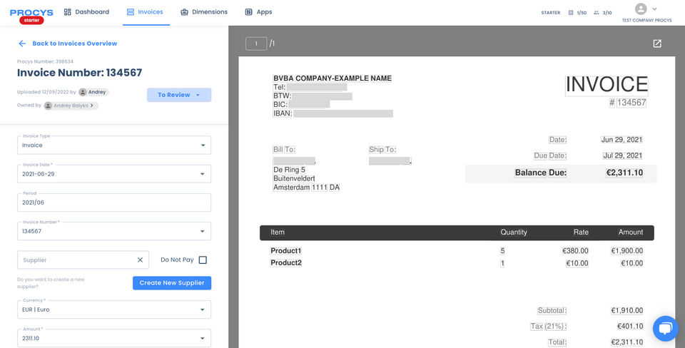 Procys screenshot 2