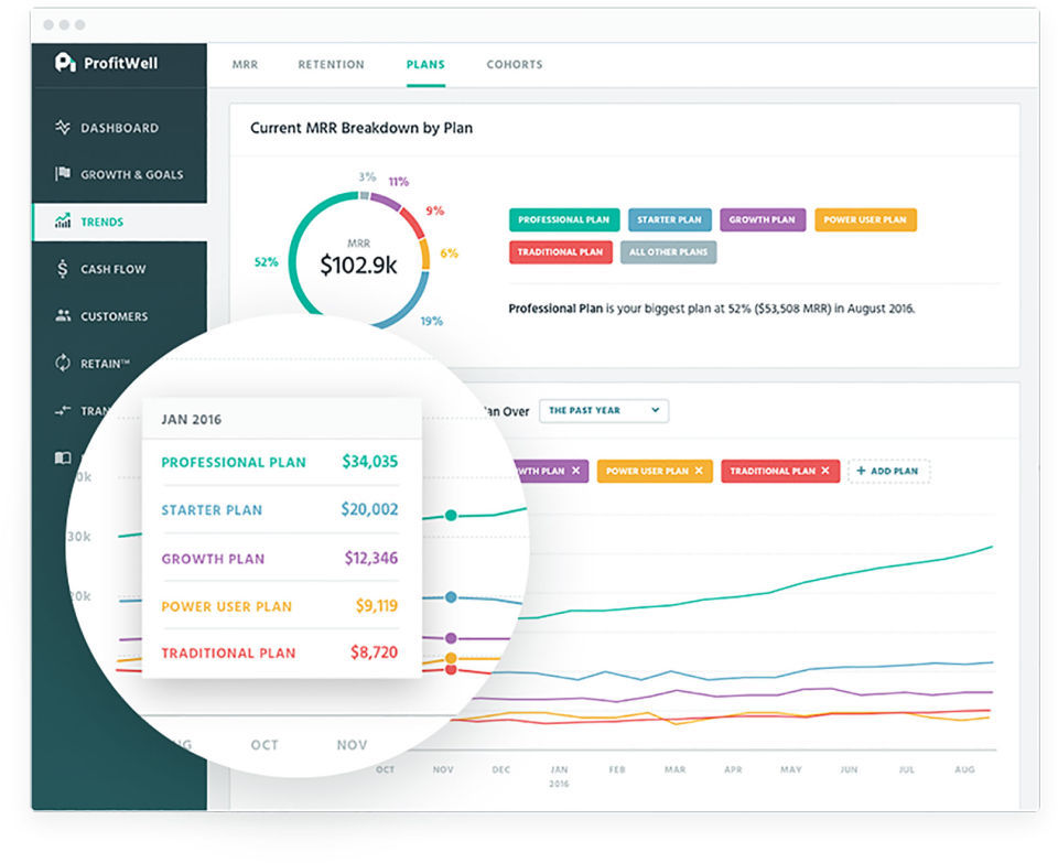 ProfitWell screenshot