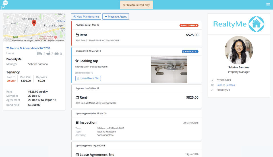 PropertyMe screenshot 2