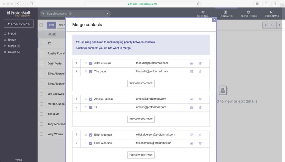 Protonmail screenshot 4