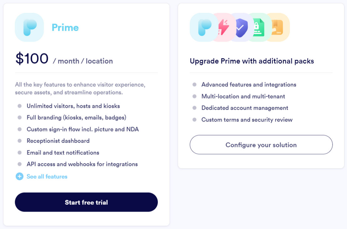 Proxyclick pricing 1
