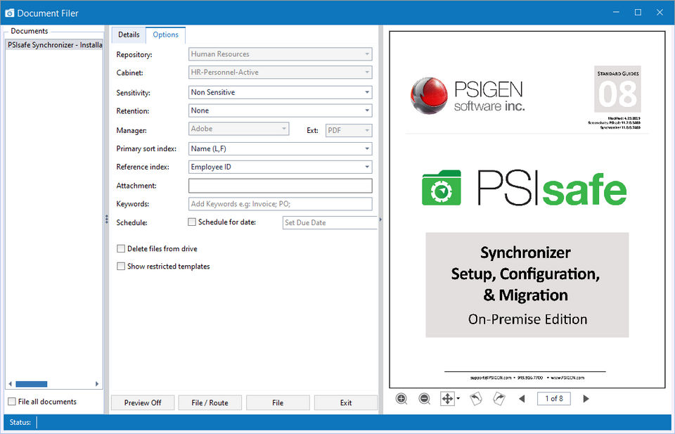 PSISafe screenshot 4