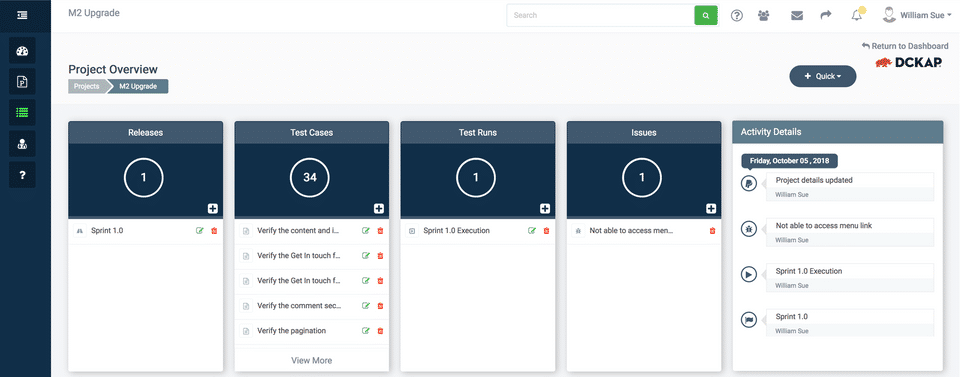 QA touch screenshot 1