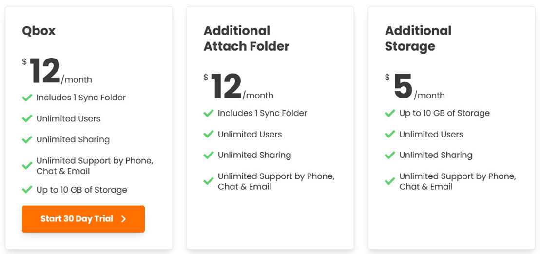 Qbox Plus pricing