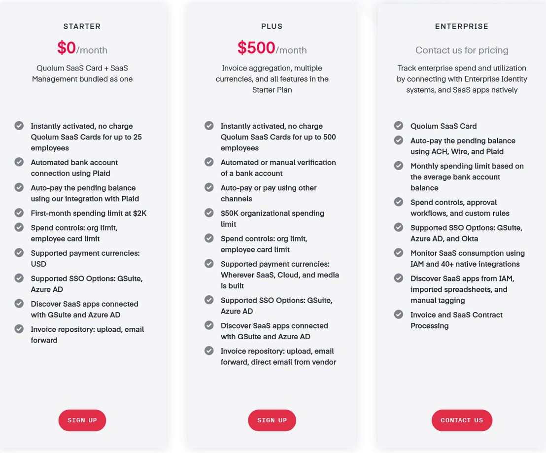 Quolum pricing 1