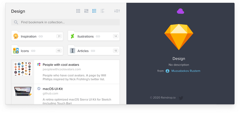 Raindrop.io screenshot 3