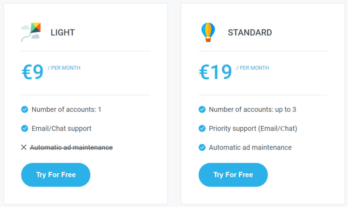 RecommendMe pricing 1