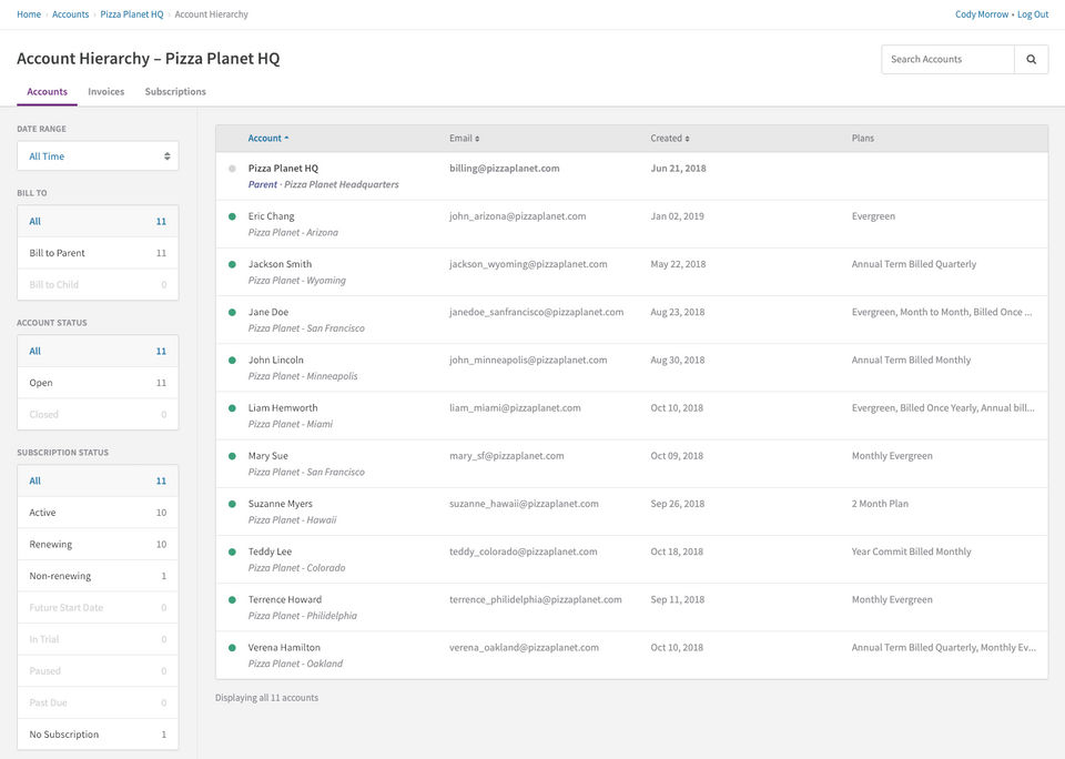 Recurly screenshot 3