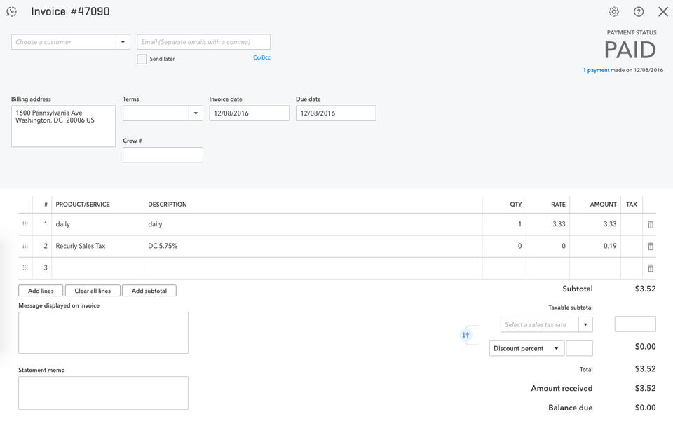 Recurly screenshot 4