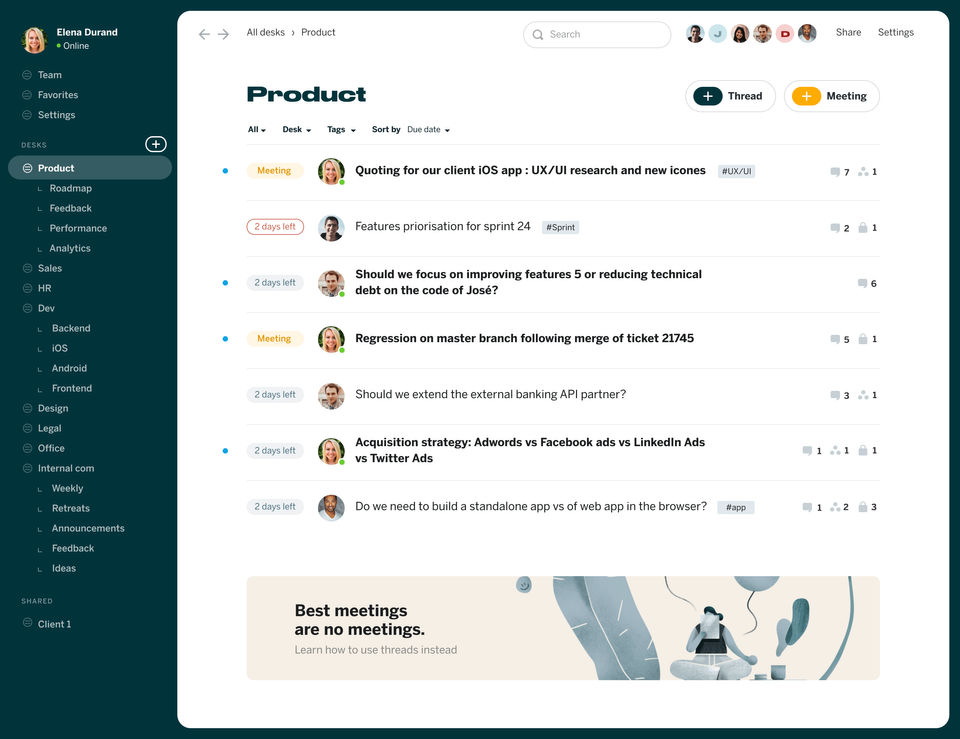 Redesk screenshot 1