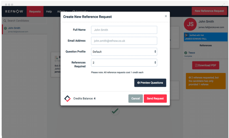 RefNow screenshot 2