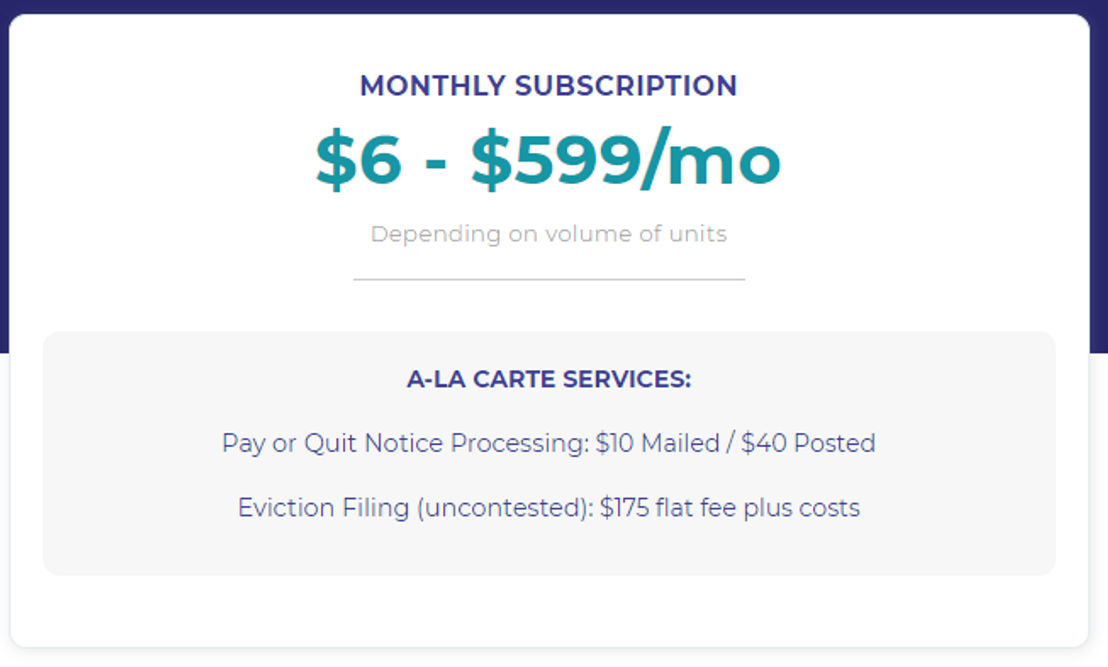 RentCaddy pricing 1