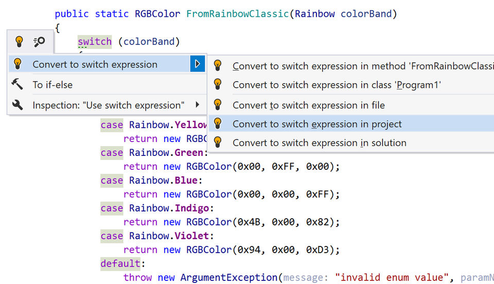 ReSharper screenshot