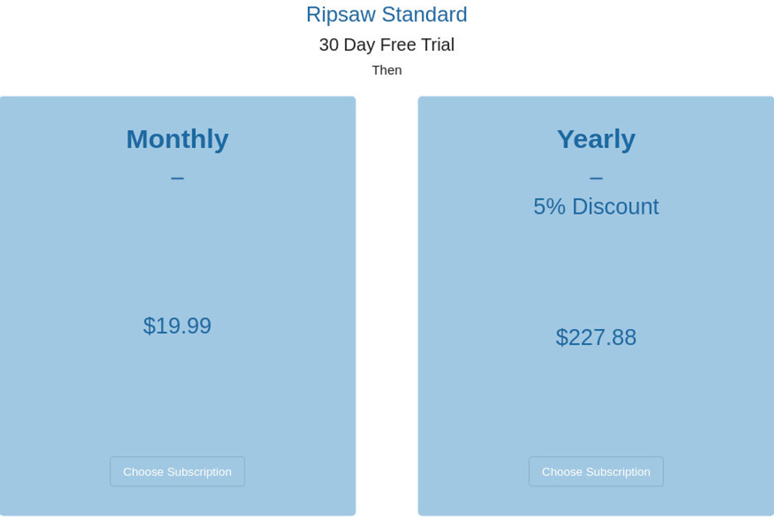 Ripsaw pricing 1
