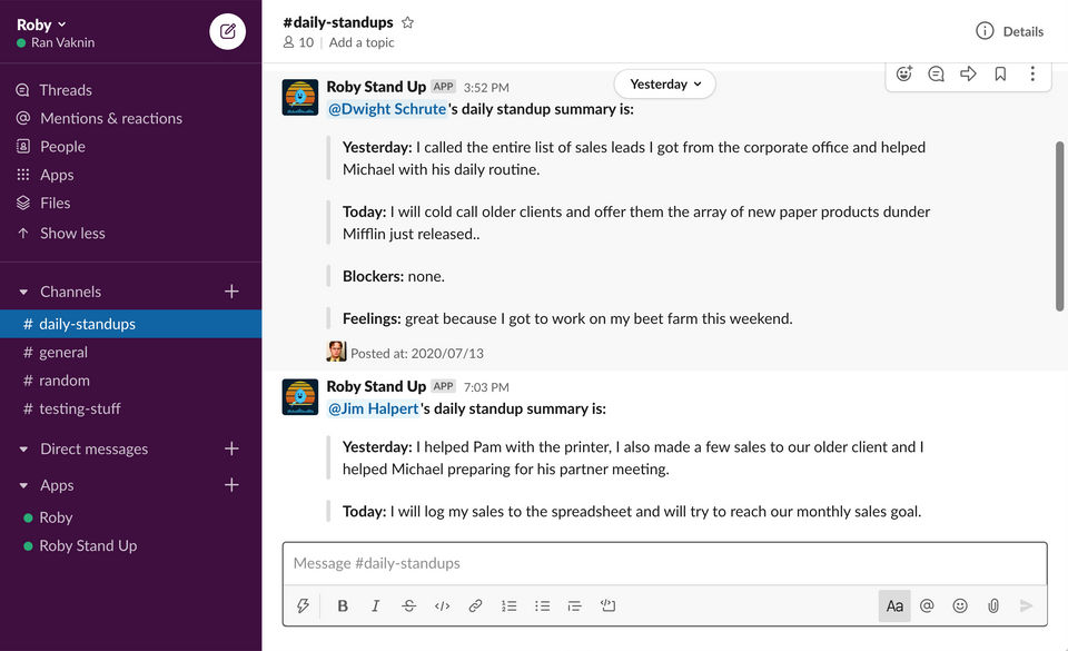 Roby screenshot 2
