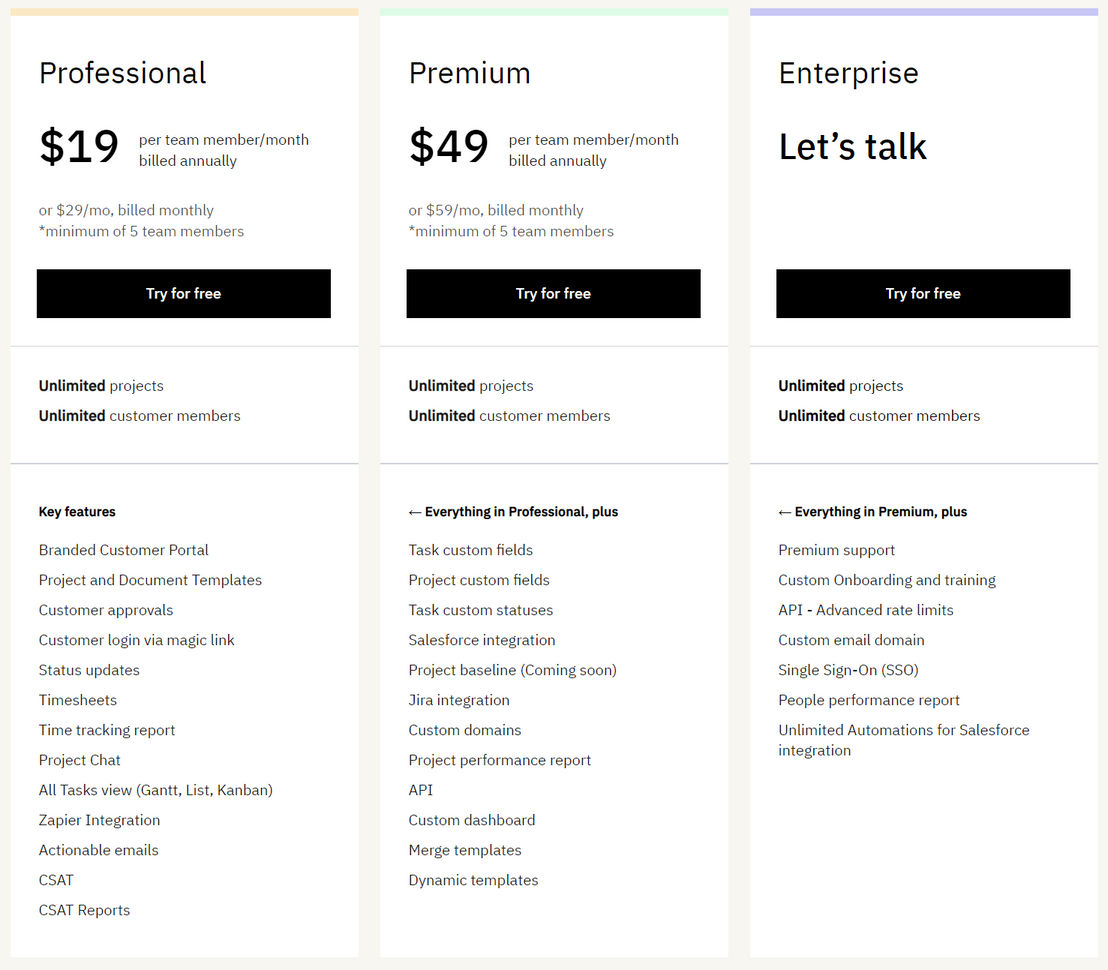 Rocketlane pricing 1