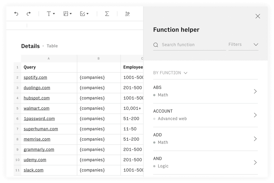 Rows screenshot 1