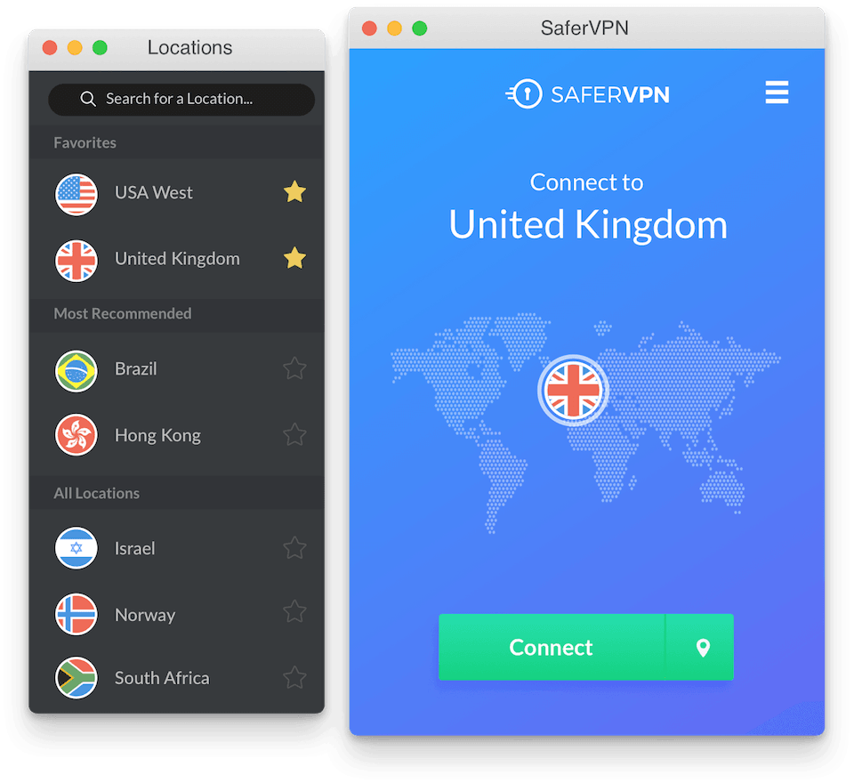 SaferVPN screenshot 2