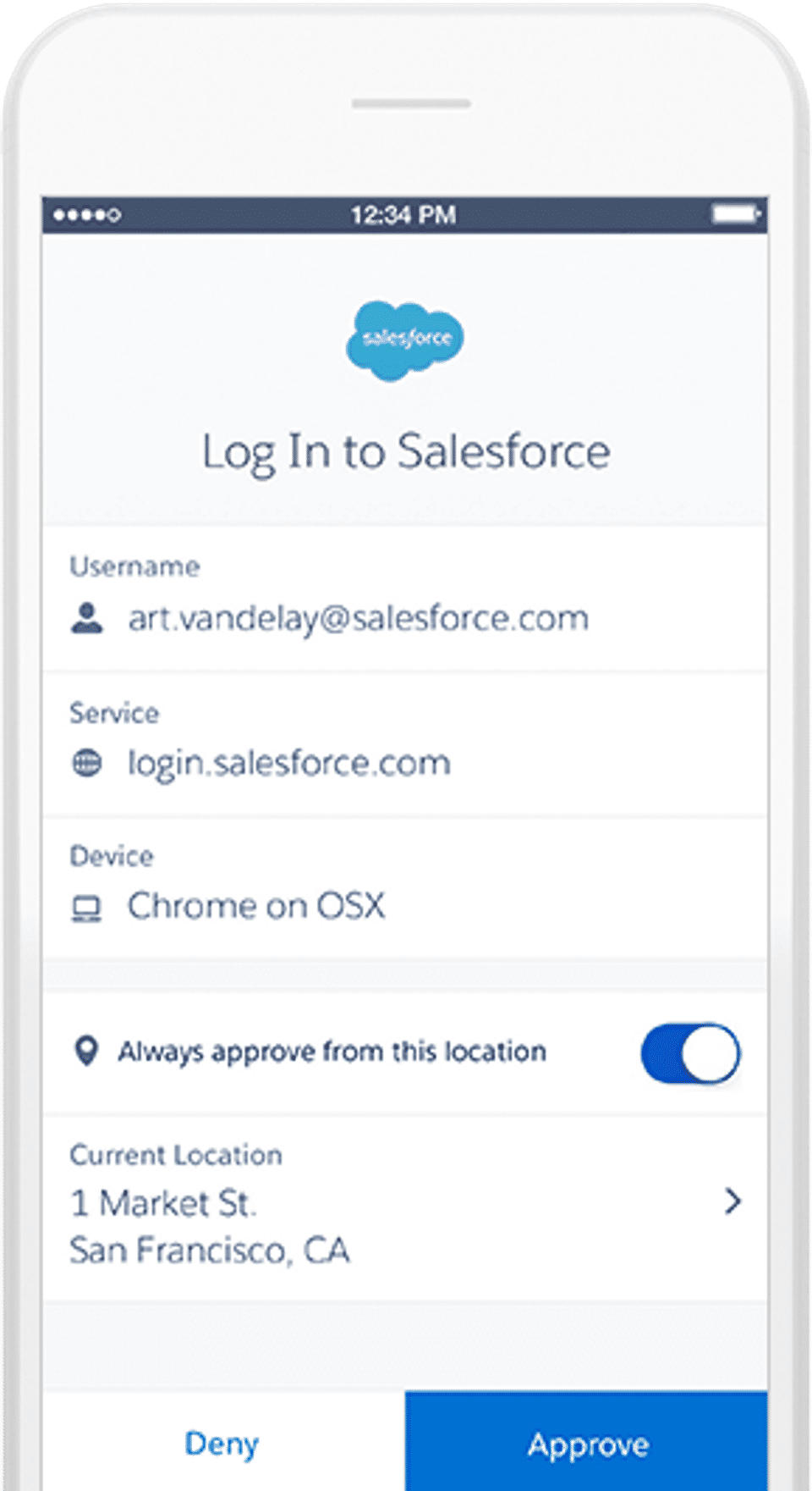 Salesforce Authenticator screenshot 1