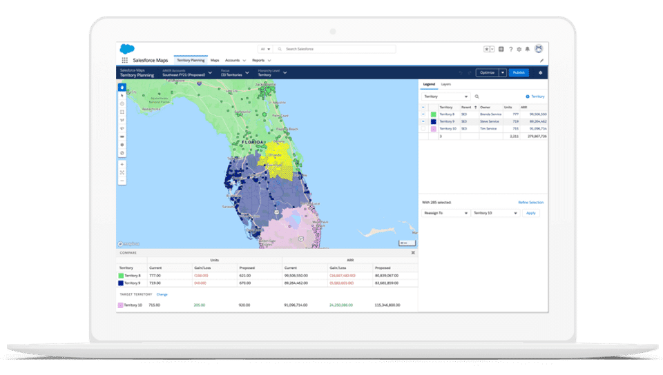 Salesforce Maps screenshot 3