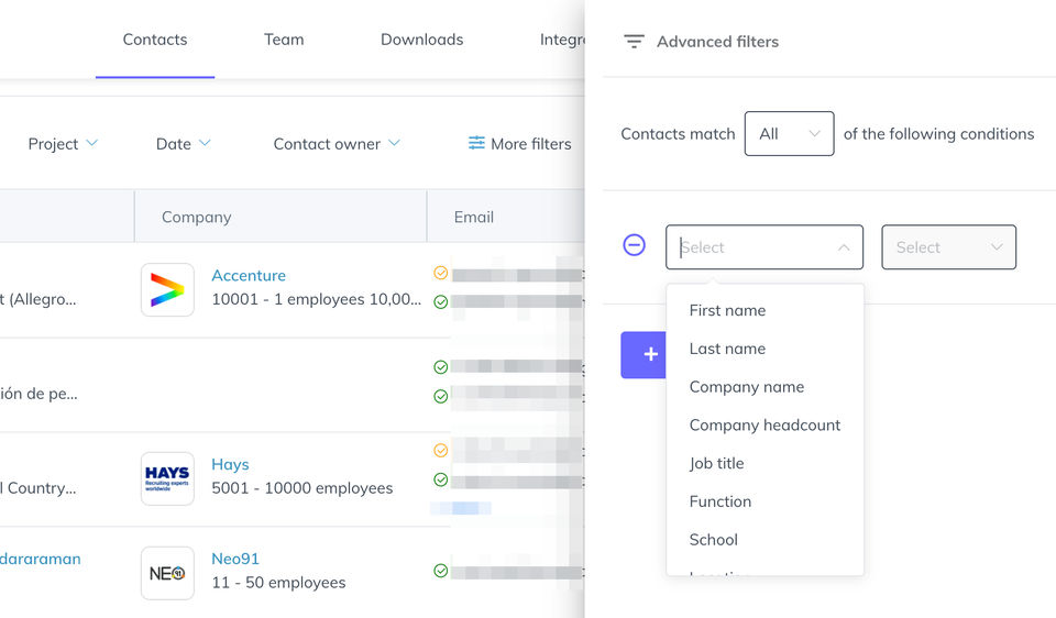 SalesQL screenshot 2