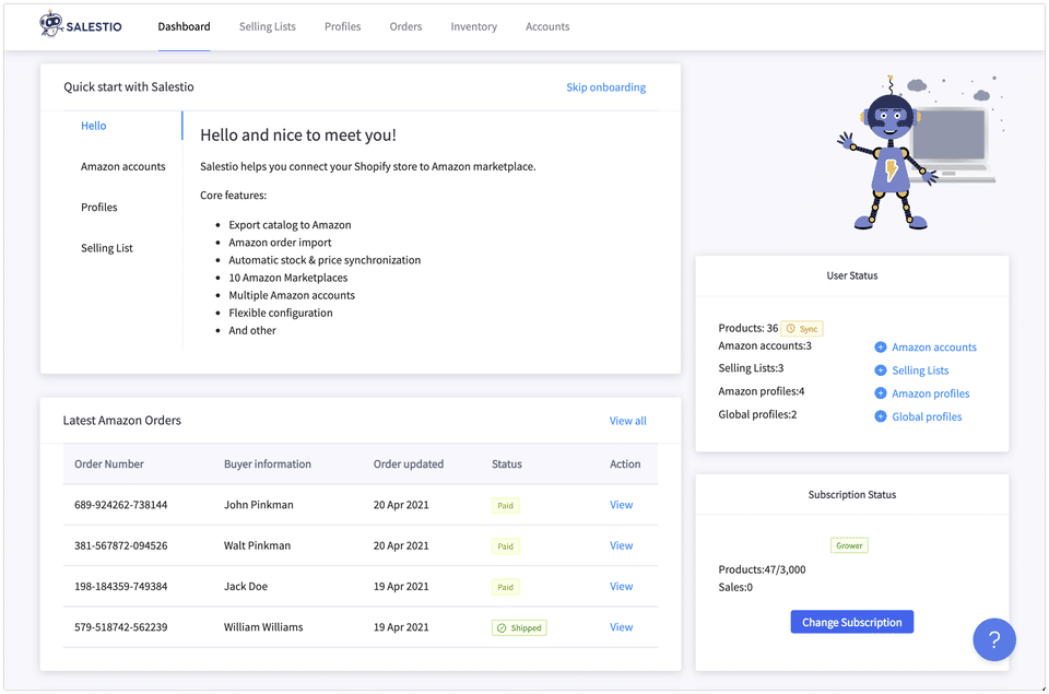 SALESTIO screenshot 1