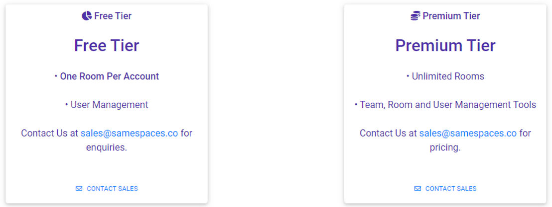 Samespaces screenshot 1