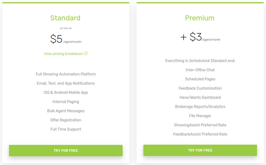 Schedulock pricing 1