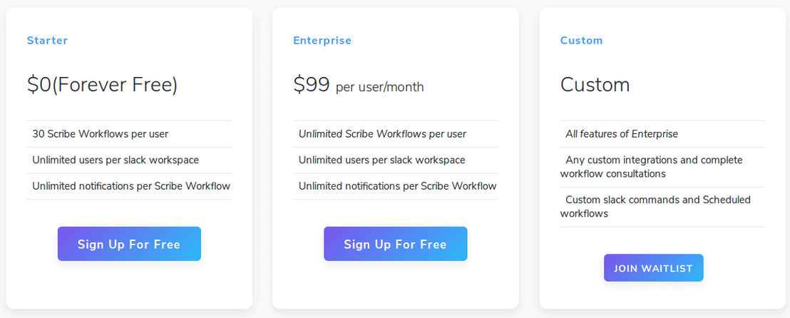 Scribe pricing 1