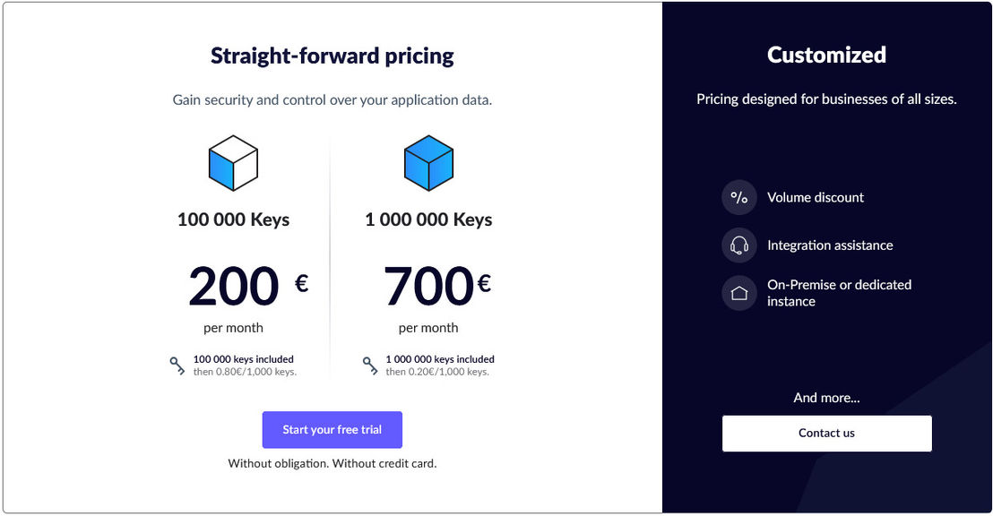 Seald SDK pricing 1
