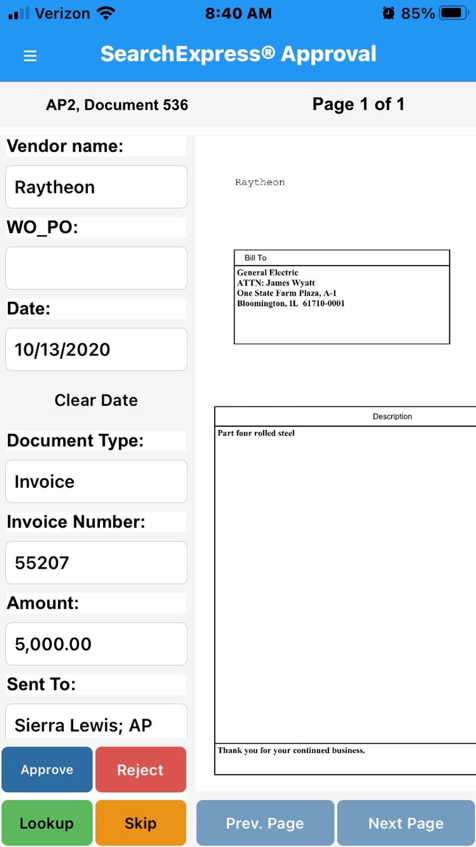 SearchExpress Document Management screenshot
