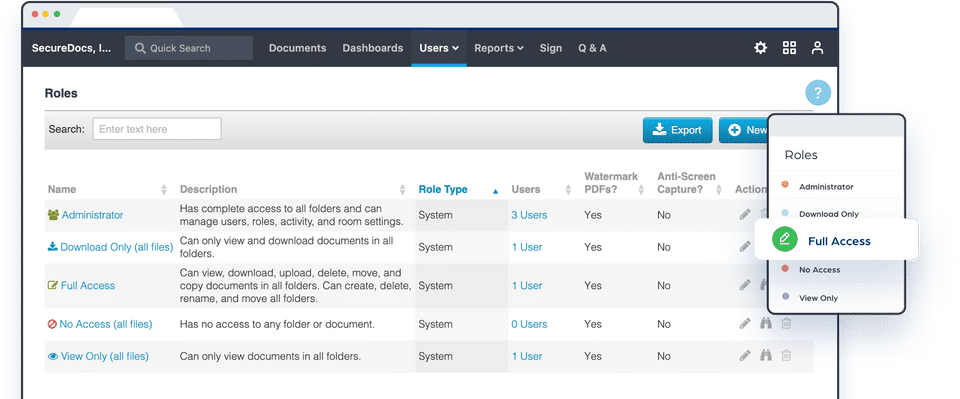 SecureDocs Virtual Data Room screenshot 3