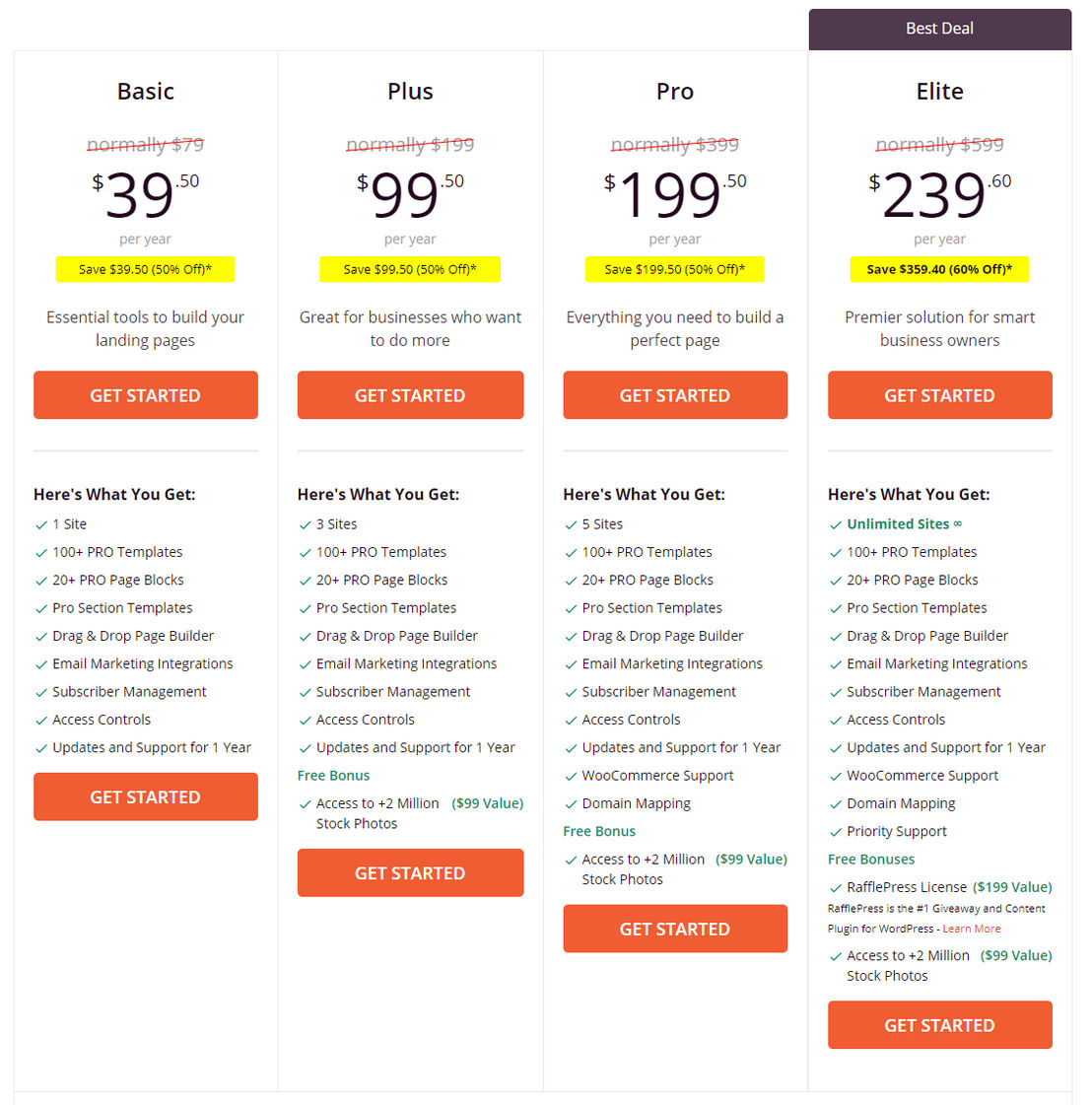 SeedProd pricing 1