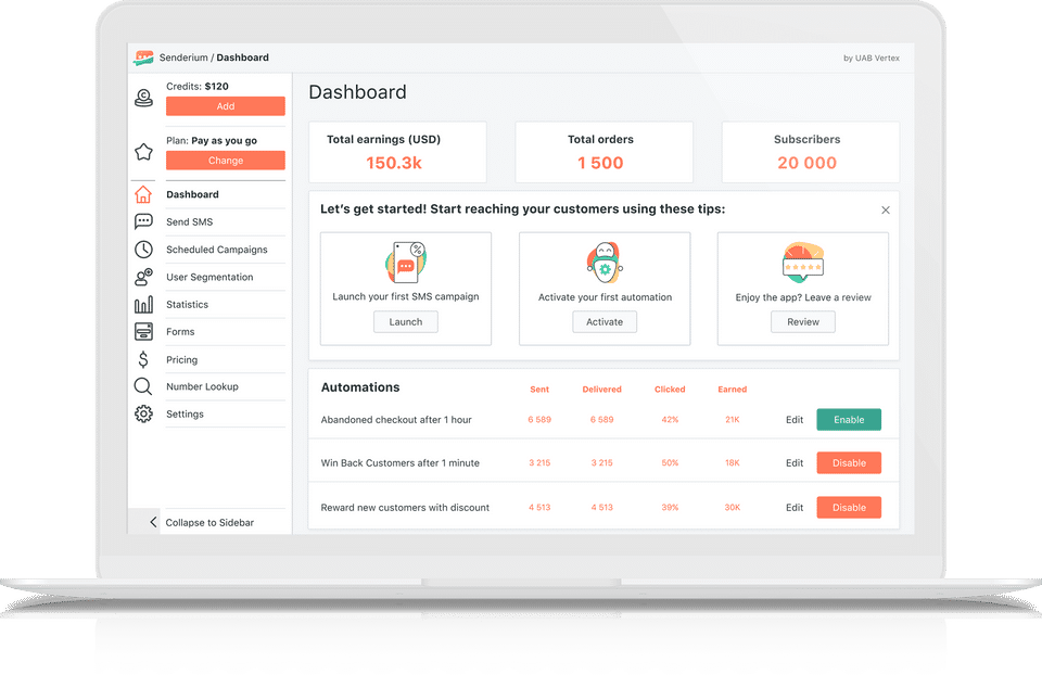 Senderium screenshot 2