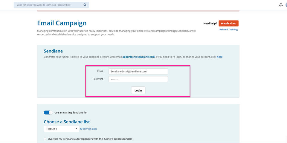 Sendlane screenshot 4