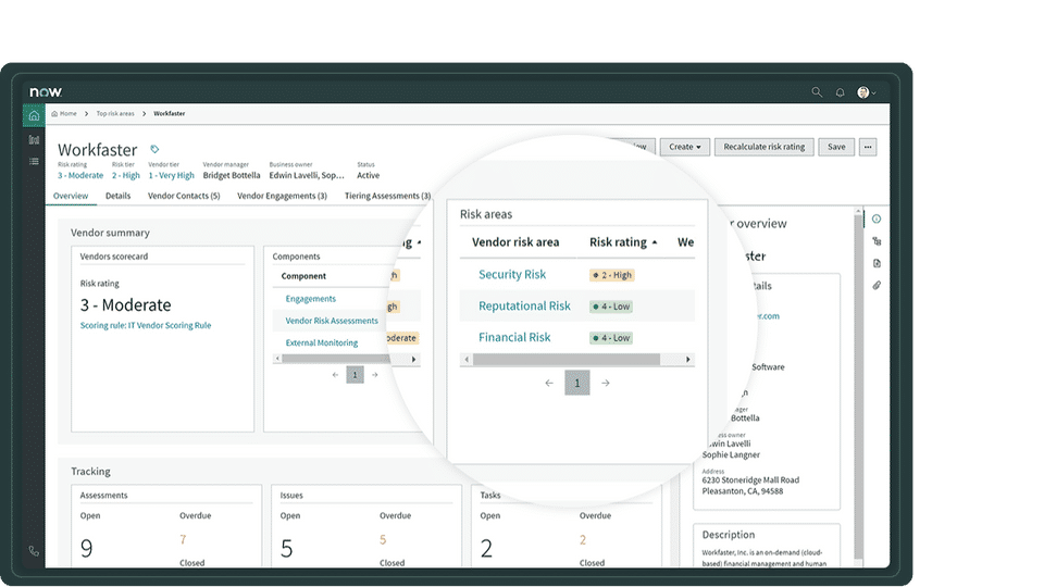 ServiceNow Vendor Risk Management screenshot 3