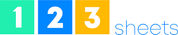 123 Sheets logo