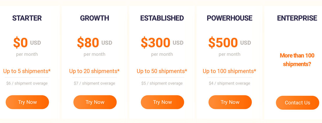 1Shift Logistics pricing 1