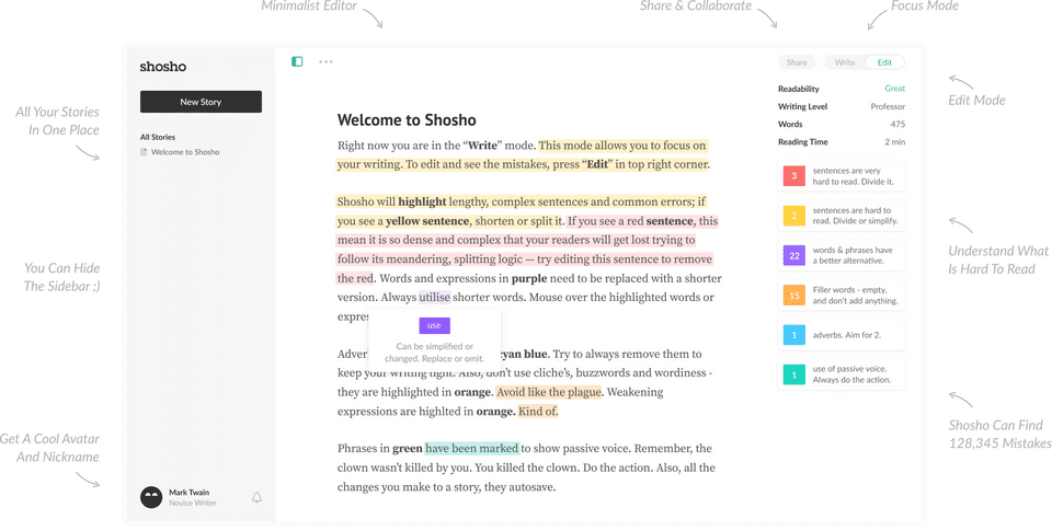 Shosho screenshot 1